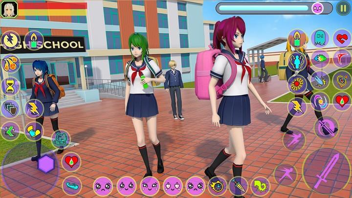 Anime High School Girl Fighter Ekran Görüntüsü 4