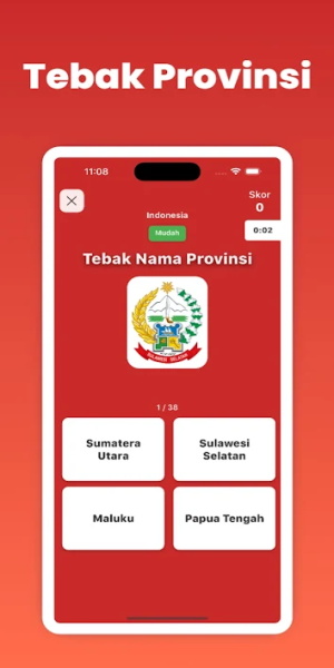 Tebak Nama Negara & Provinsi Schermafbeelding 3