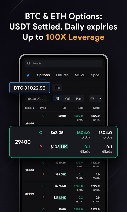 Delta Exchange Schermafbeelding 4