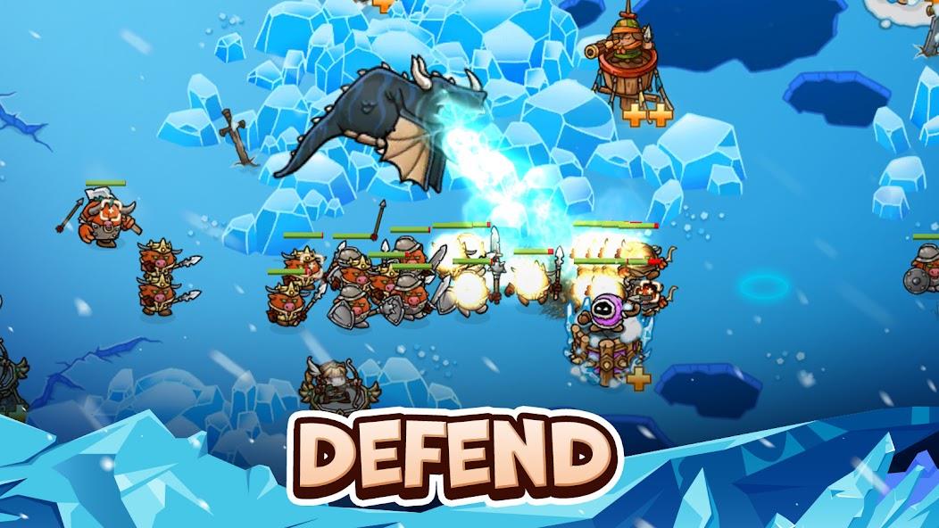 Crazy Defense Heroes - TD Game Mod Tangkapan skrin 1