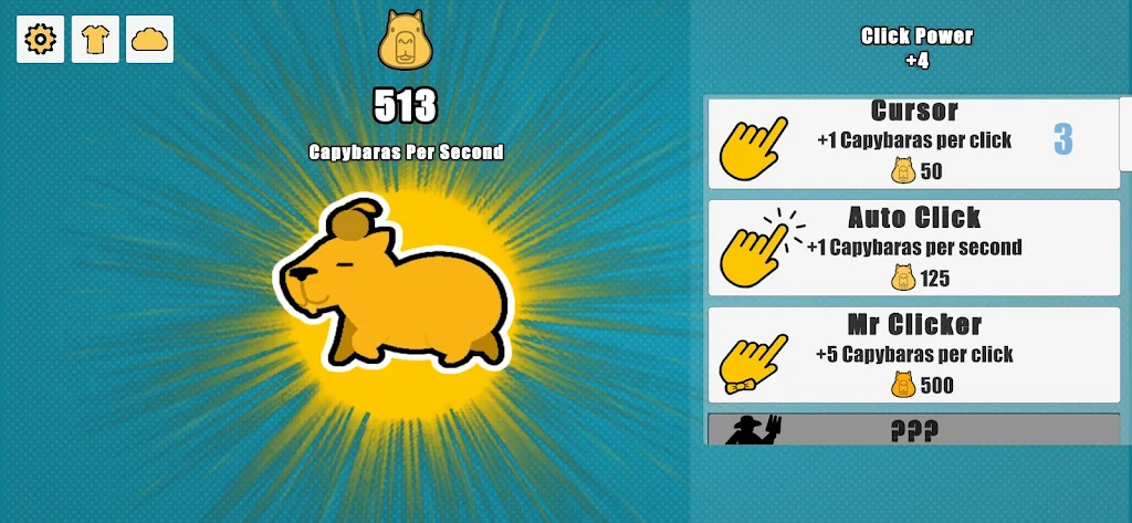 Capybara Clicker Ảnh chụp màn hình 1