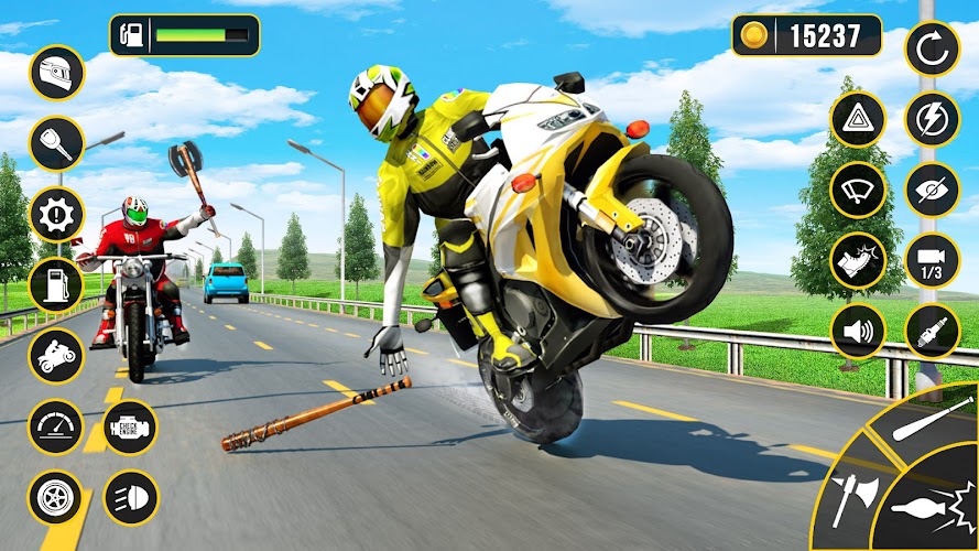 Moto Attack - Bike Racing Game Schermafbeelding 1