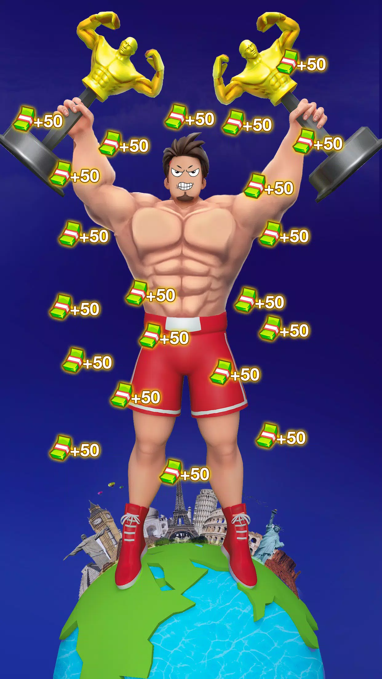 Gym Clicker Hero: Idle Muscles Ảnh chụp màn hình 2