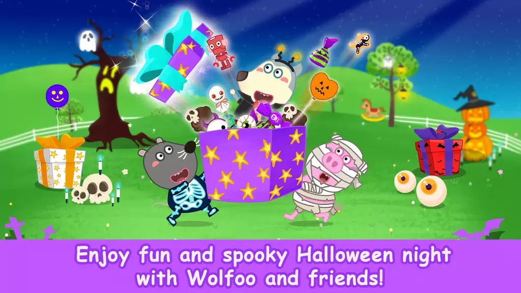 Wolfoo School Halloween Night 스크린샷 1