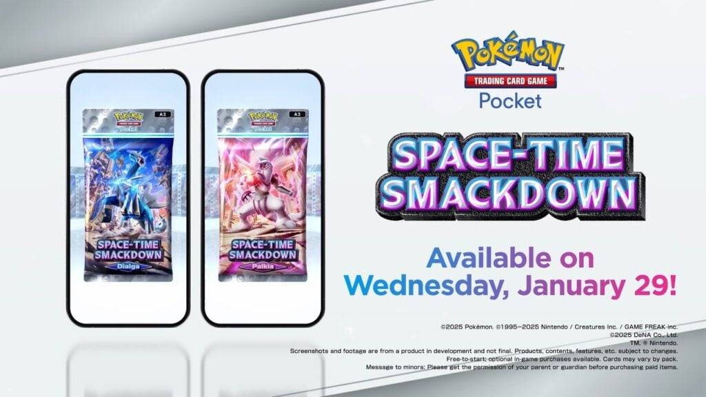 Pokémon TCG Pocket To Trade Feature 및 시공간 SmackDown 확장
