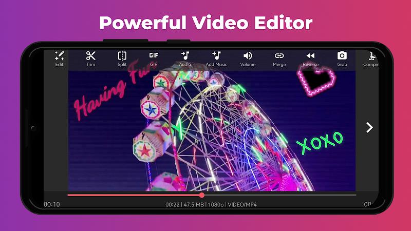 Video Editor & Maker AndroVid স্ক্রিনশট 1