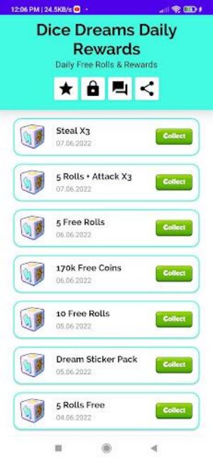 Dice Dreams Daily Rewards ဖန်သားပြင်ဓာတ်ပုံ 2