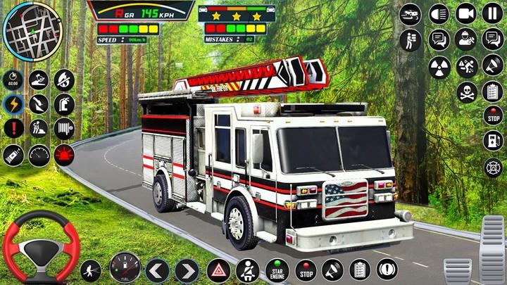 Firefighter: FireTruck Games Schermafbeelding 2