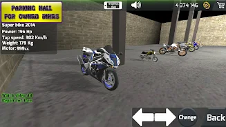 Motorbike 3D Drag Race Schermafbeelding 1