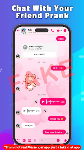 Fake Chat - Prank Message Captura de pantalla 2