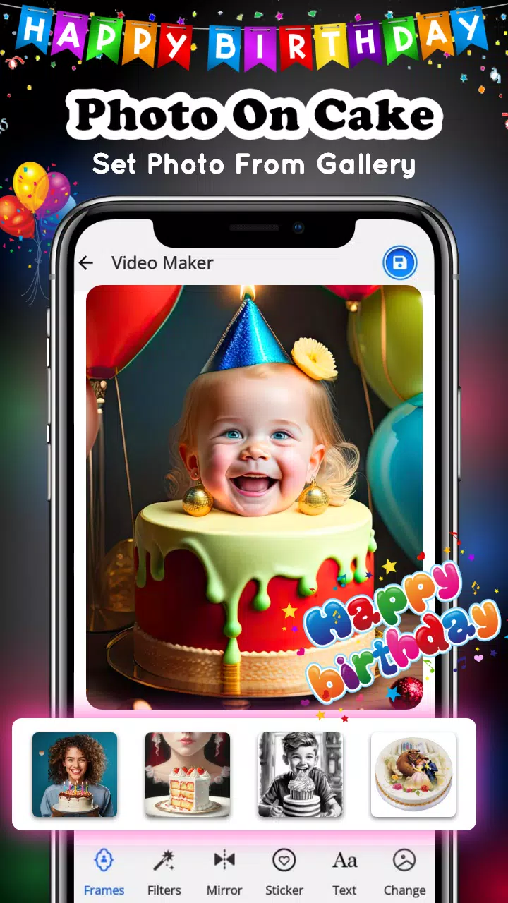 Birthday Video Maker Schermafbeelding 3