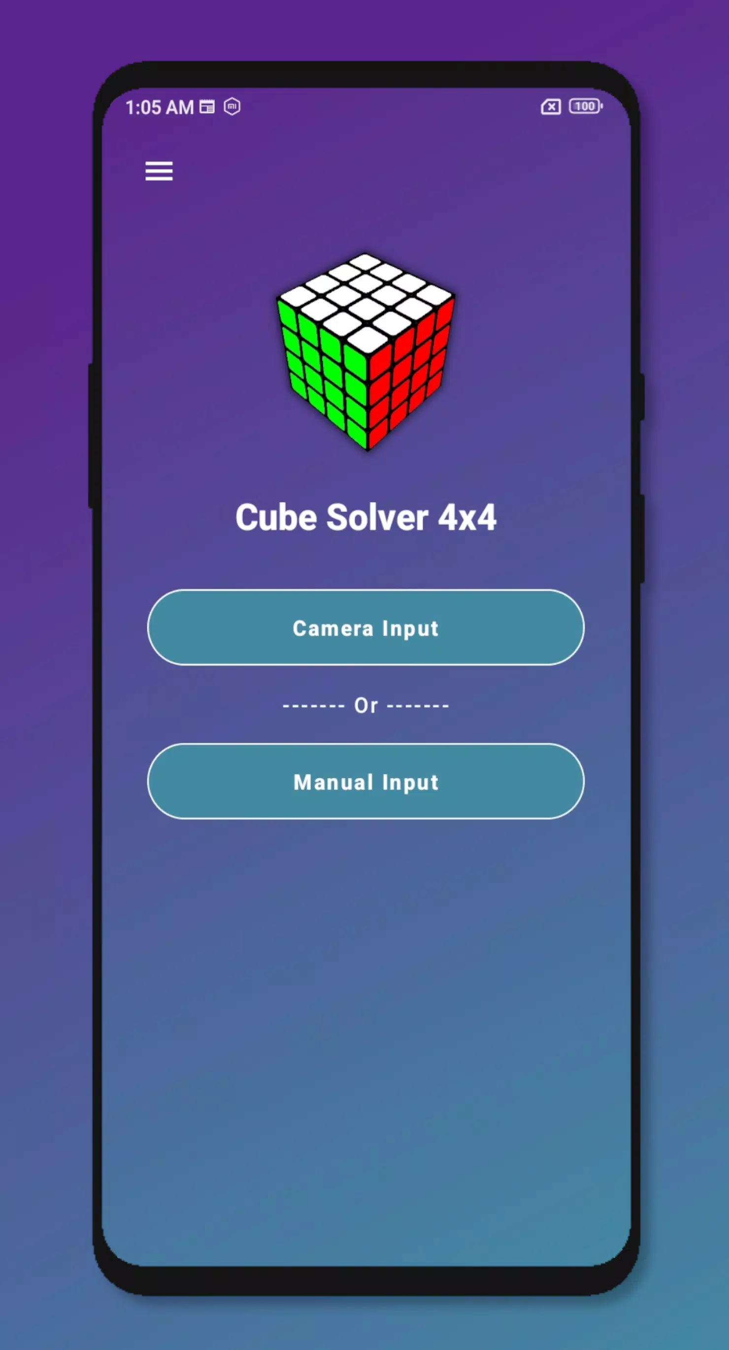 Schermata Rubik's Cube Solver 4x4 1