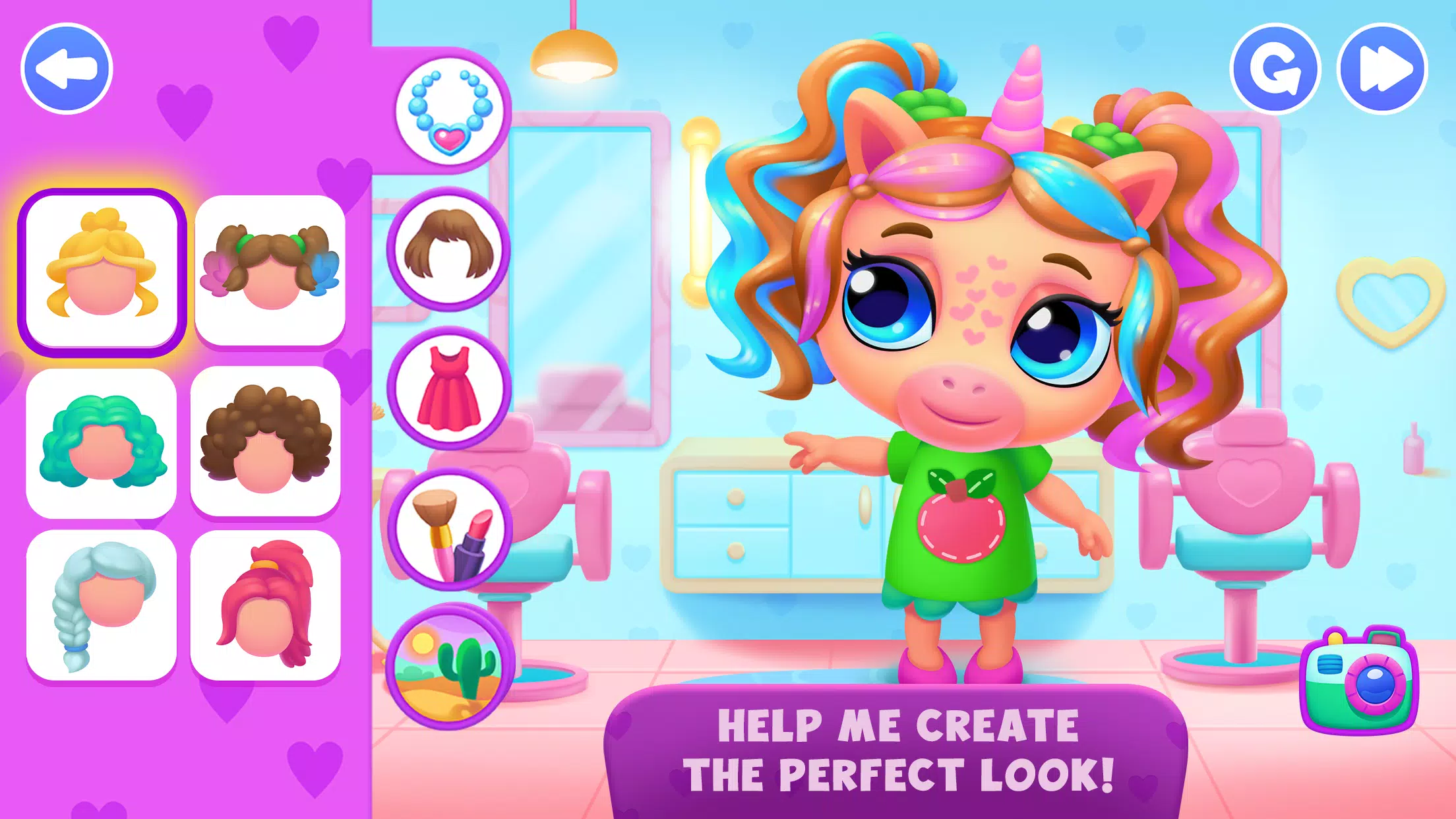 Unicorn Dress up games kids ภาพหน้าจอ 1