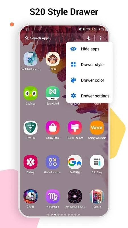 SO S20 Launcher for Galaxy S Скриншот 4