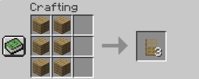 如何在Minecraft中制作门