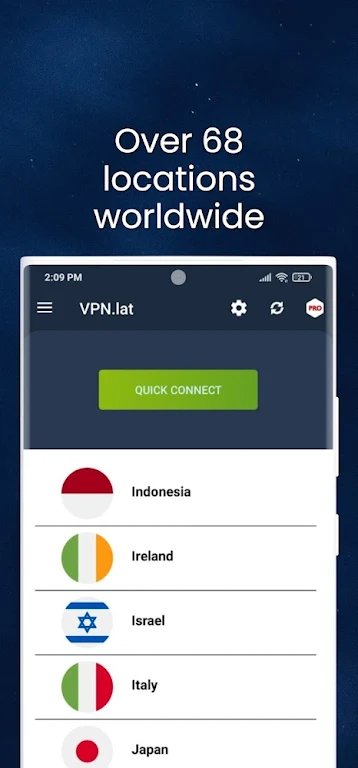 VPN lat : Unlimited Proxy 스크린샷 3