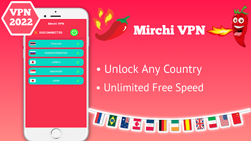 Mirchi VPN - Private & Fast Ảnh chụp màn hình 1