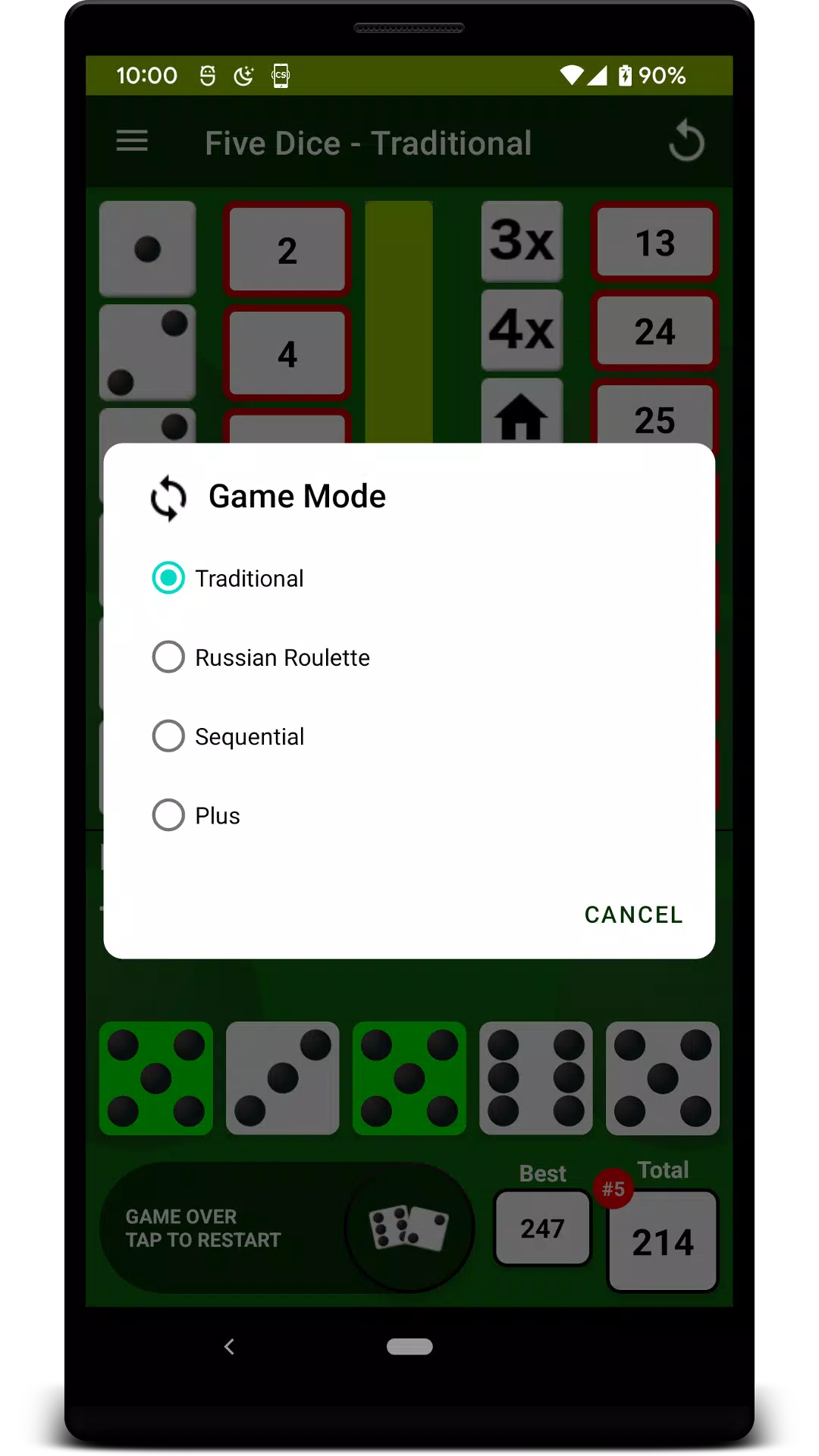 Five Dice Capture d'écran 4
