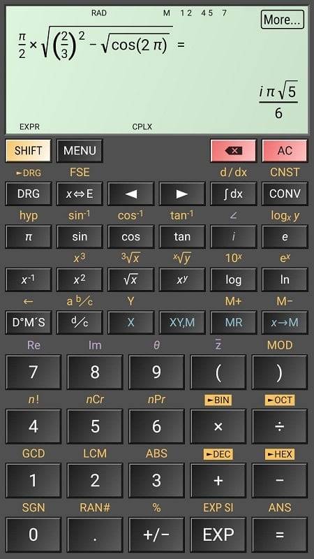 HiPER Calc Pro Schermafbeelding 2