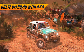 Offroad Jeep Driving Simulator Ảnh chụp màn hình 3