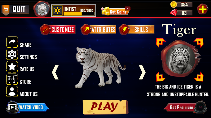 Tiger Simulator 3D Animal Game 스크린샷 4