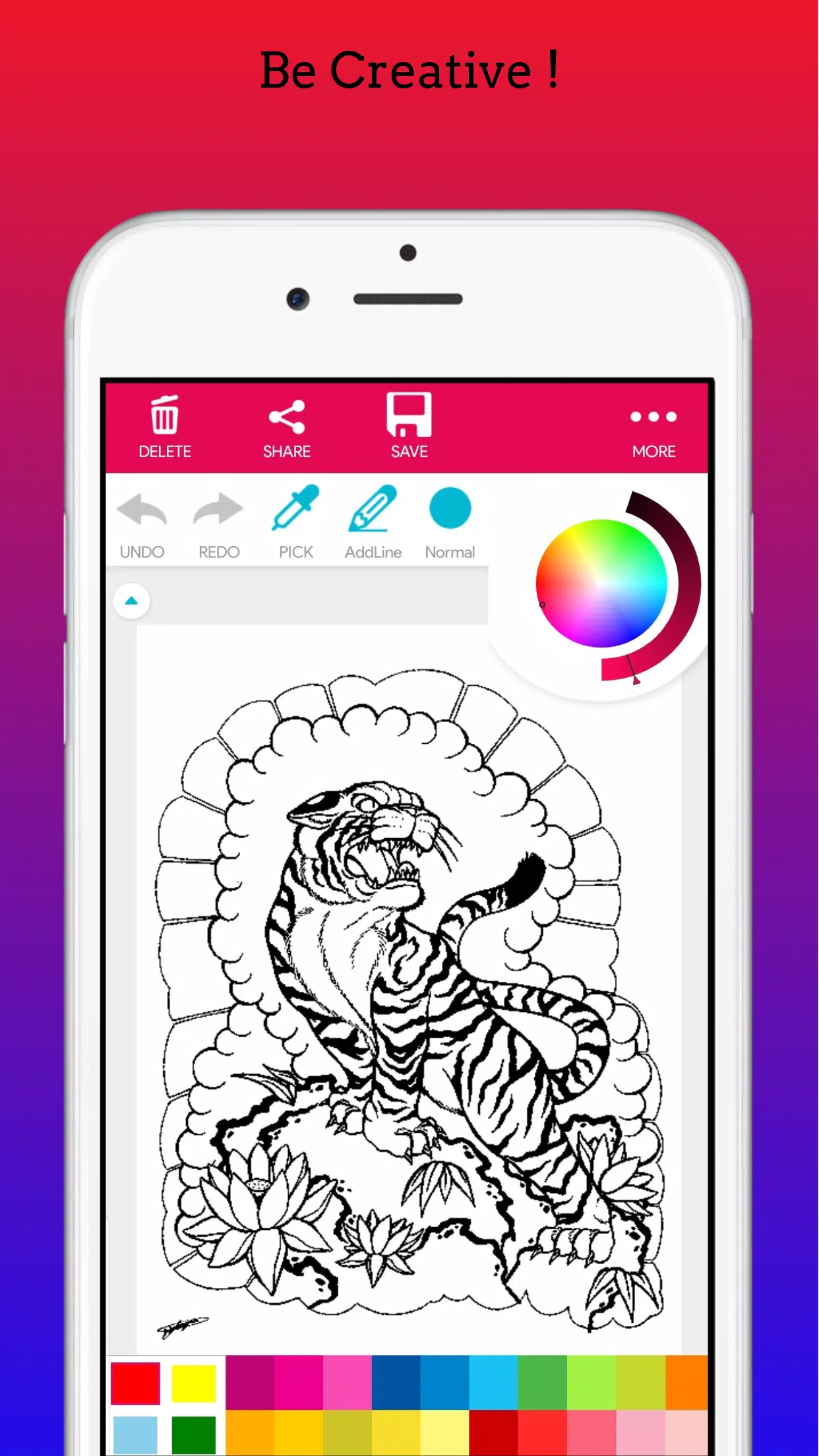 Adults Tattoo Coloring Book স্ক্রিনশট 1