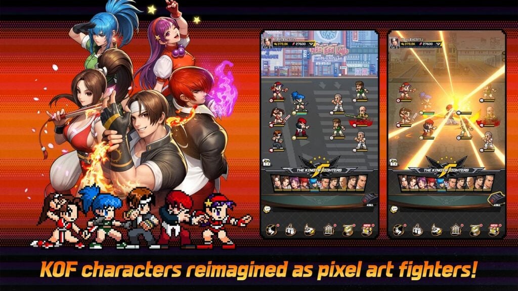 KOF Dream Match giải phóng hành động sưu tập trong AFK RPG