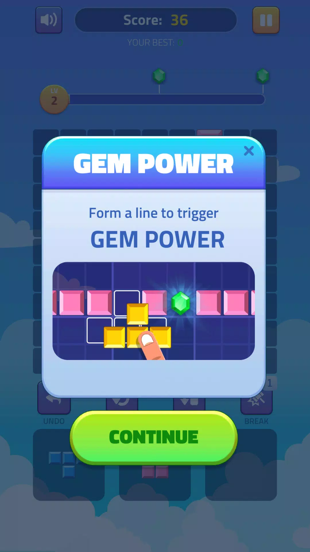 Schermata Block Puzzle - Gems Adventure 3