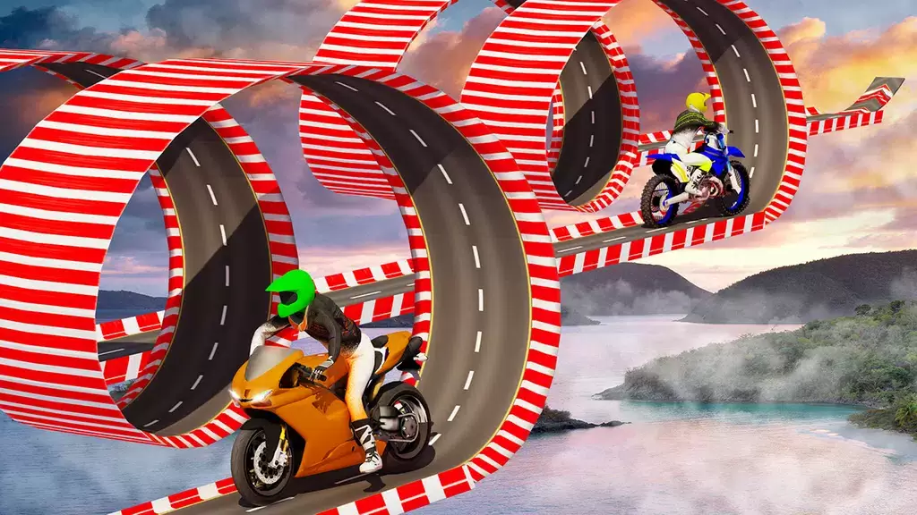 Stunt Bike Race Moto Drive 3D Schermafbeelding 3