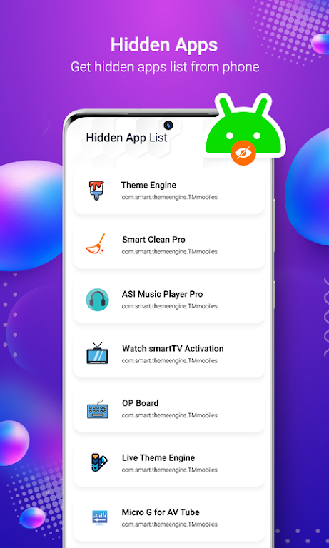 Hidden Apps Scanner ဖန်သားပြင်ဓာတ်ပုံ 1