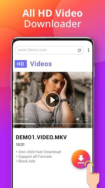 Downloader - Video Downloader Tangkapan skrin 2