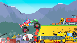 Kids Monster Truck Racing Game Ekran Görüntüsü 2