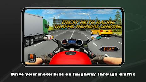 Tricky Moto Highway Driving Screenshot 1