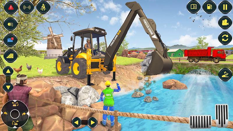 Village Excavator JCB Games Ảnh chụp màn hình 3