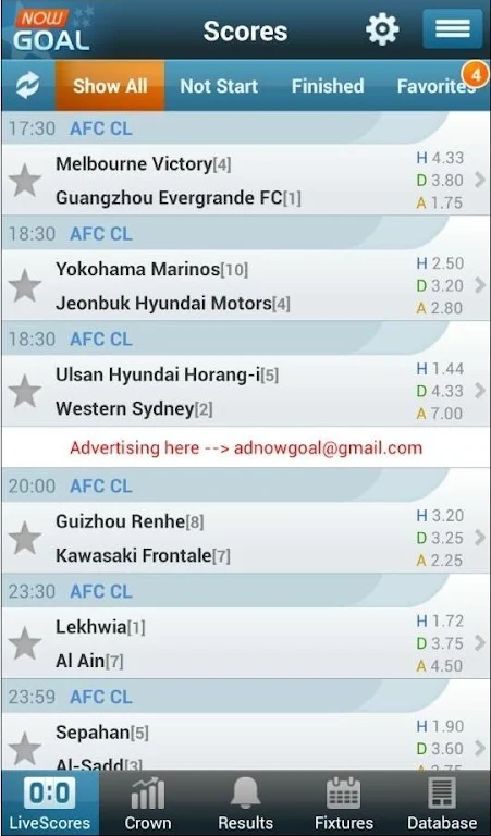 NowGoal应用截图第1张