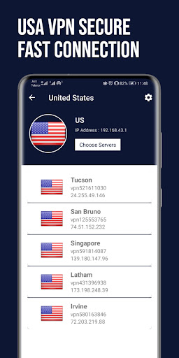 USA VPN Fast: Secure VPN Proxy Скриншот 1