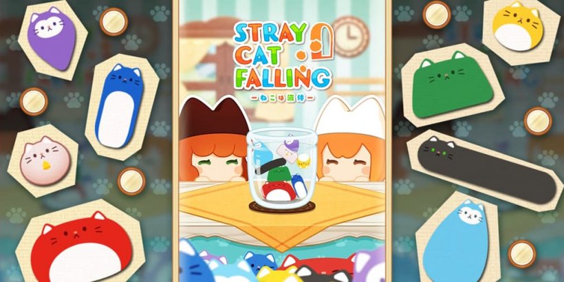 Stray Cat Falling ist eine Version des Suika-Spiels mit viel geringerer Dichte