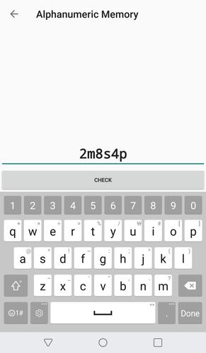 Alphanumeric Memory Schermafbeelding 3