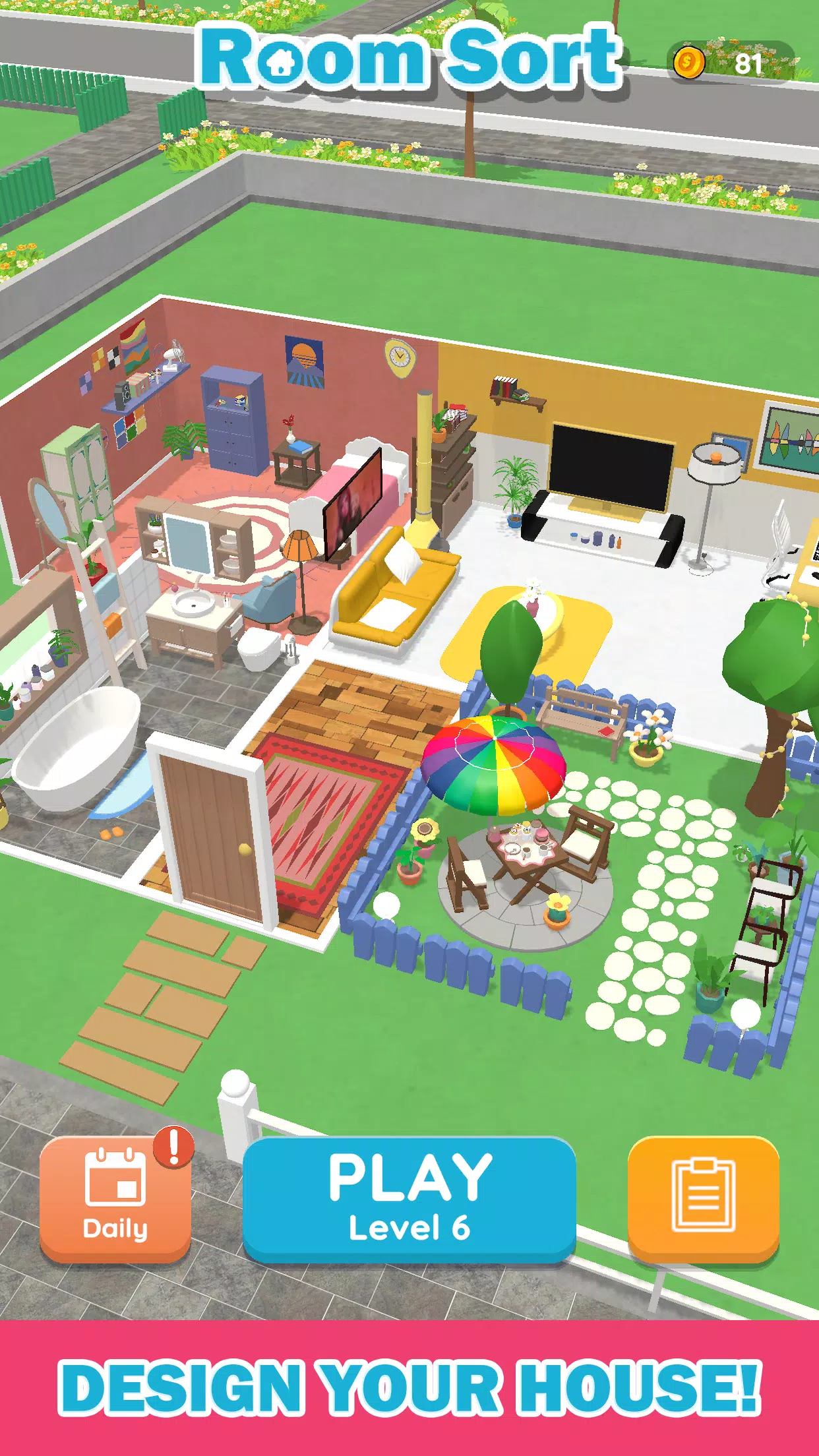 Room Sort - Floor Plan Game 스크린샷 4
