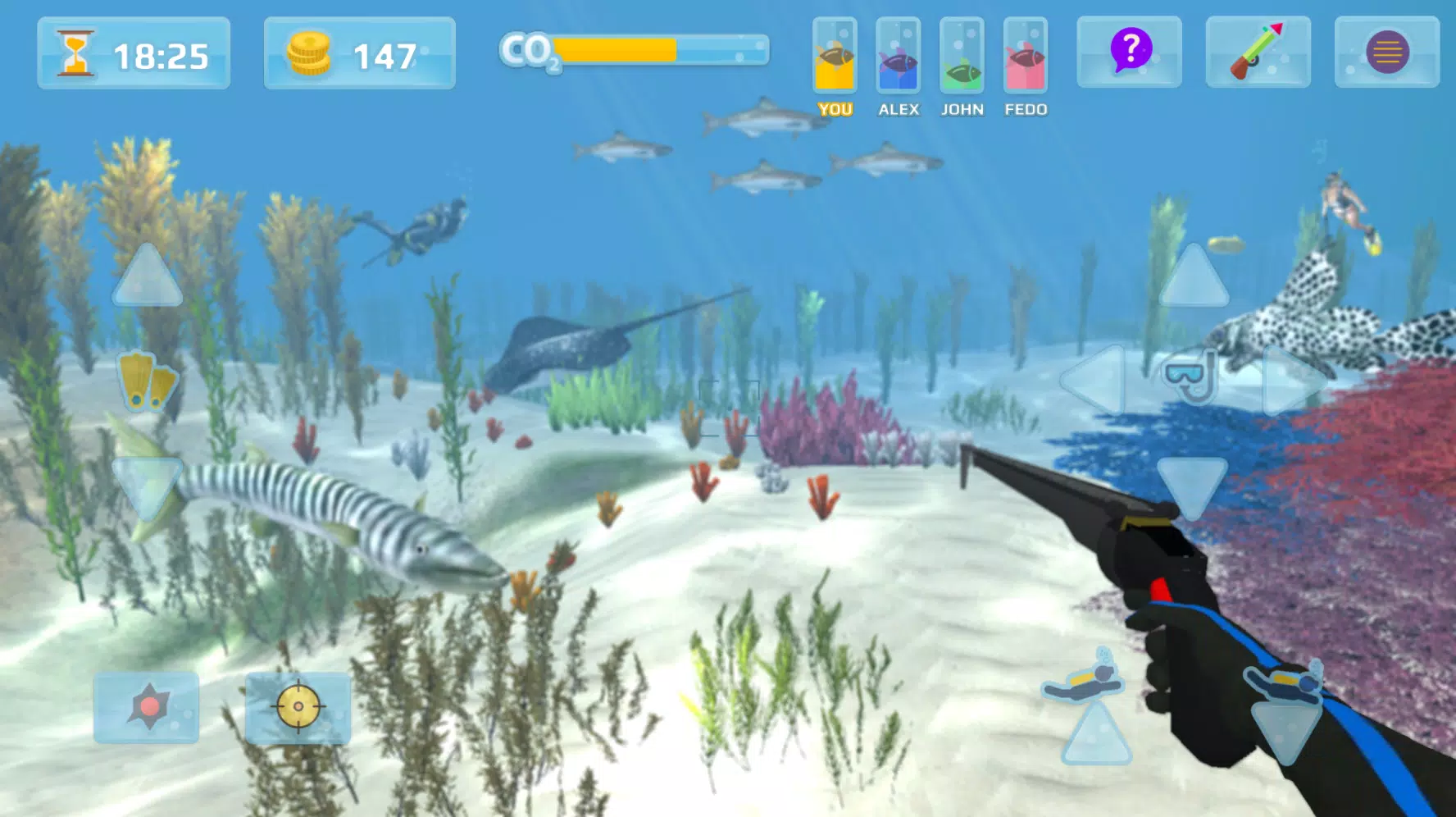 Hunter underwater spearfishing Captura de pantalla 4