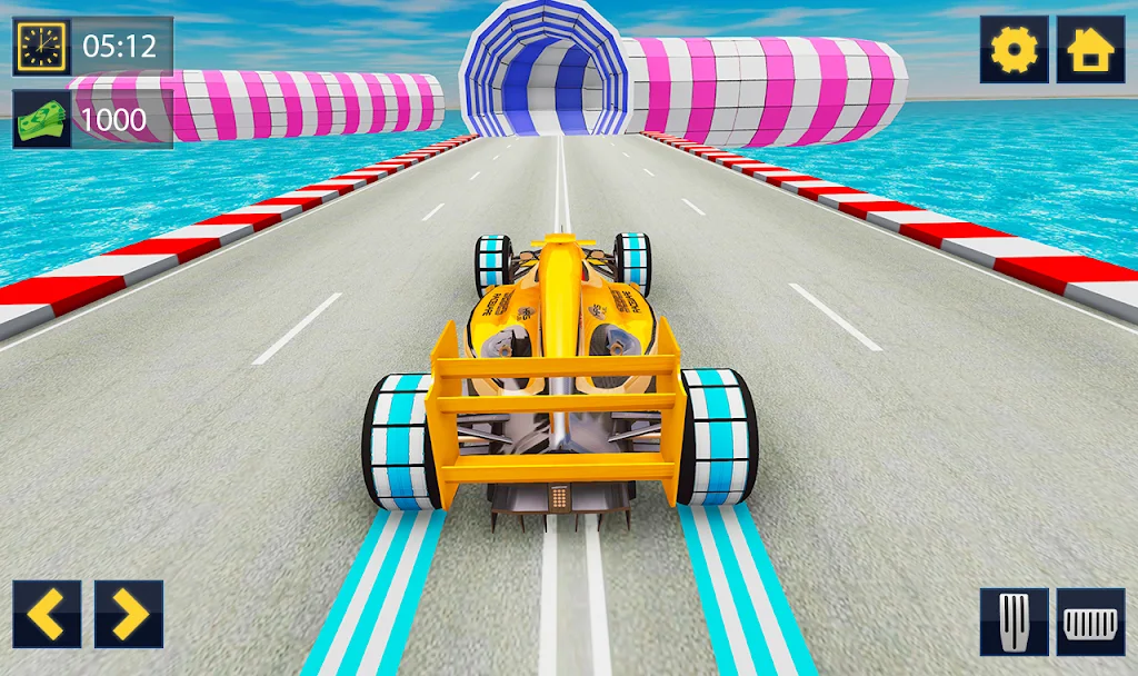 Impossible Formula Car Racing Stunt New Free Games Schermafbeelding 1