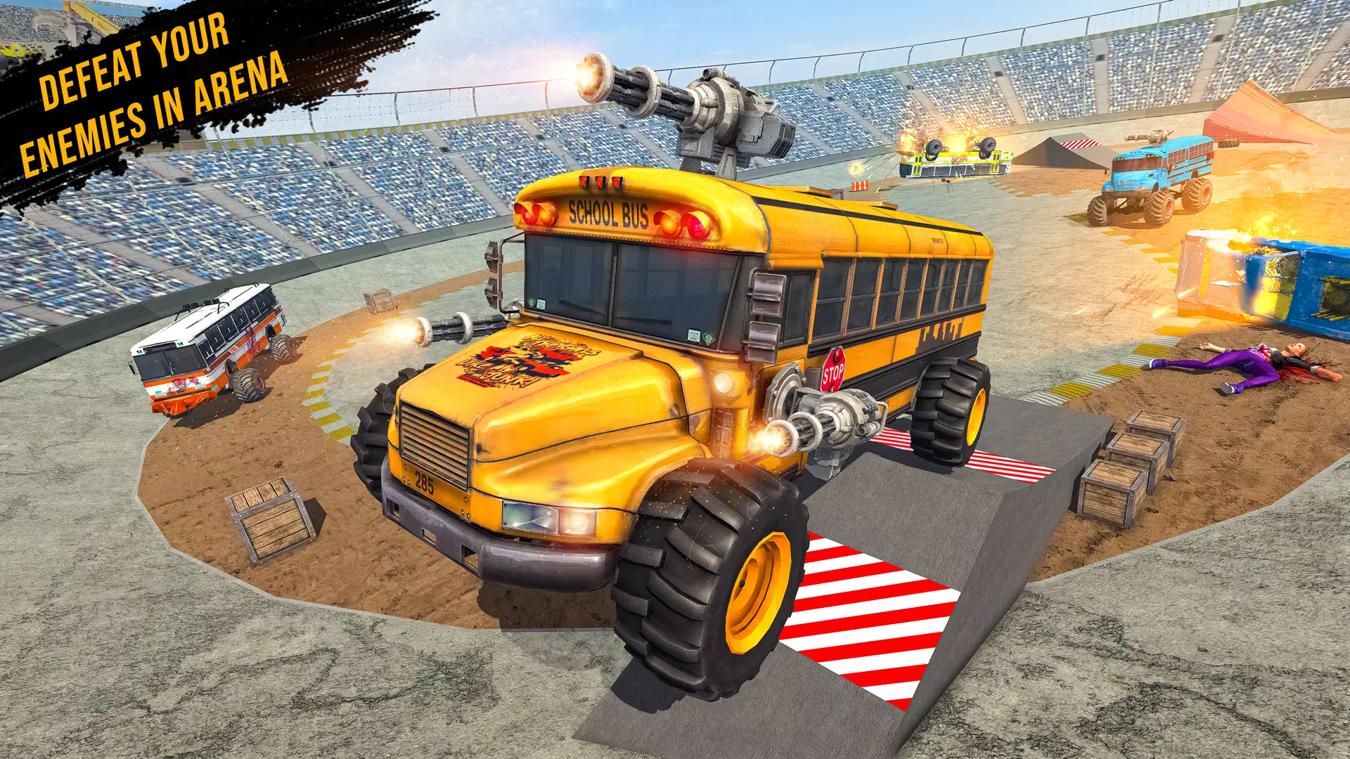 Monster Bus Derby Destruction應用截圖第1張
