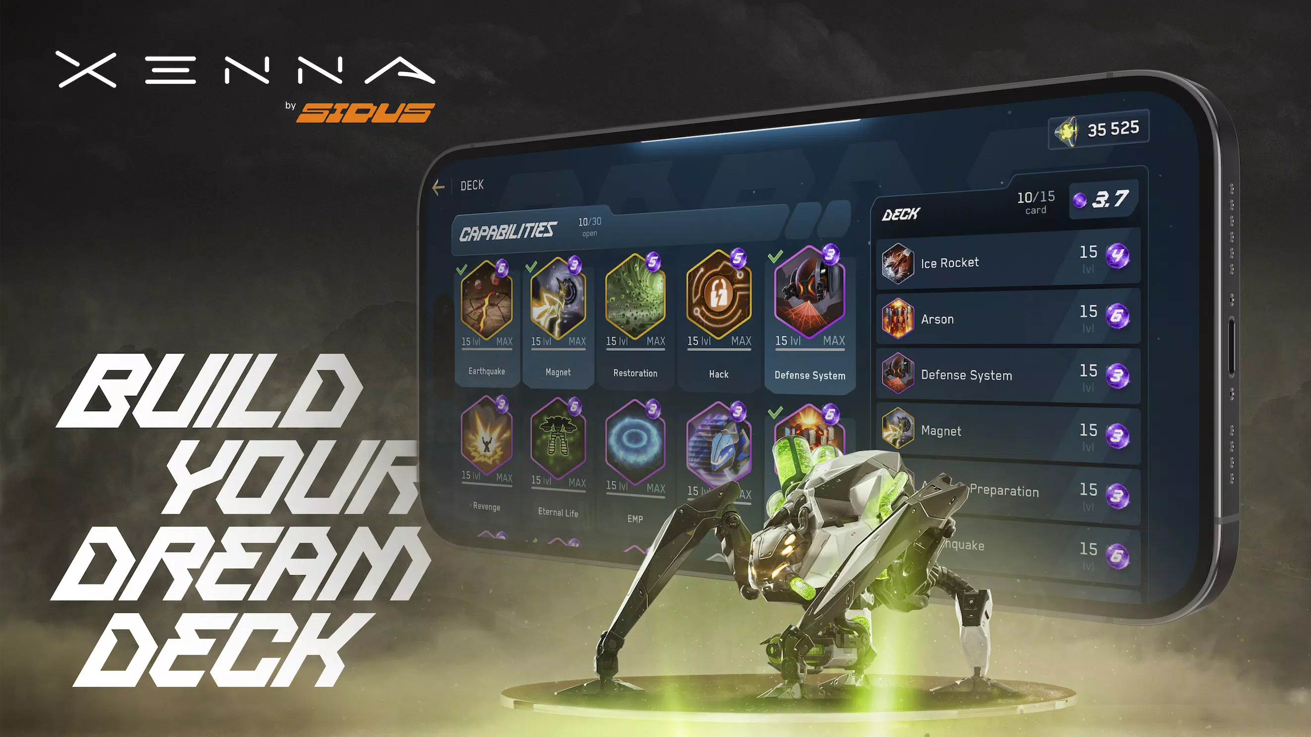 Xenna: Card Battle RTS Capture d'écran 2
