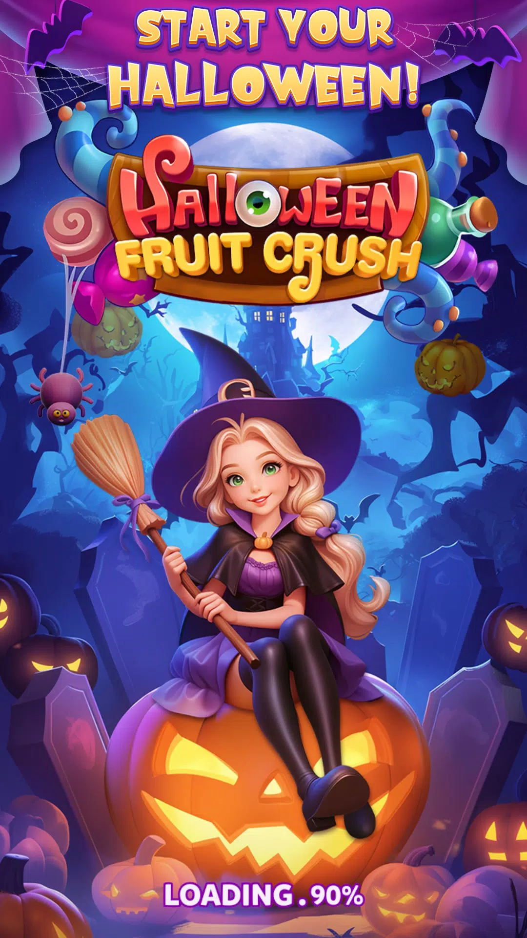 Halloween Fruit Crush Schermafbeelding 1