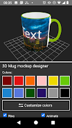 3D Mug Mockup Designer Zrzut ekranu 1