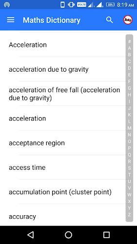 Schermata Maths Dictionary 2