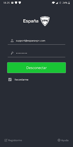 España VPN Zrzut ekranu 1