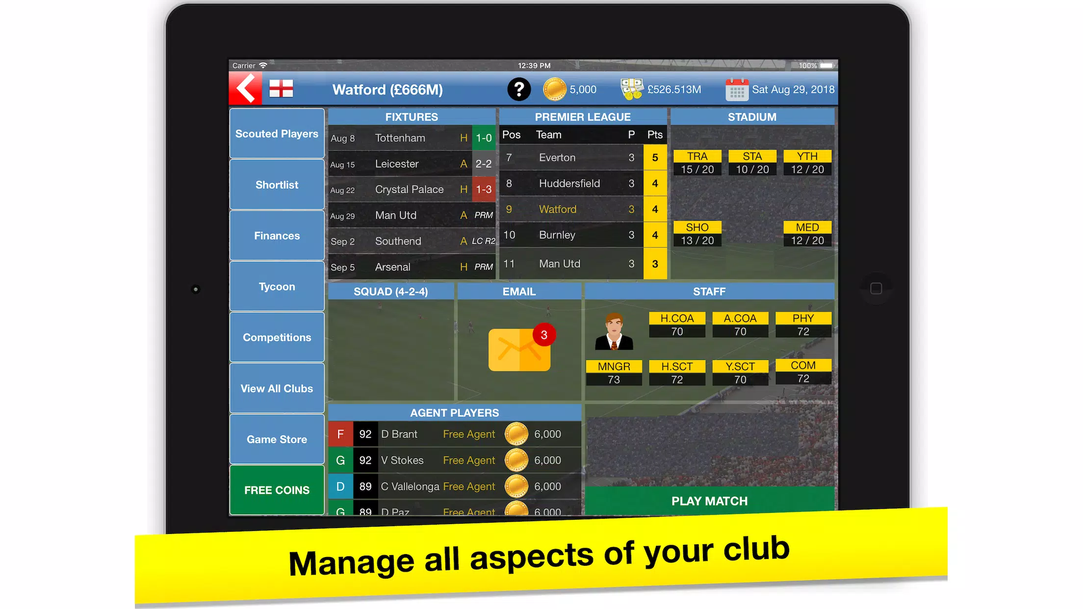 Soccer Tycoon 스크린샷 1