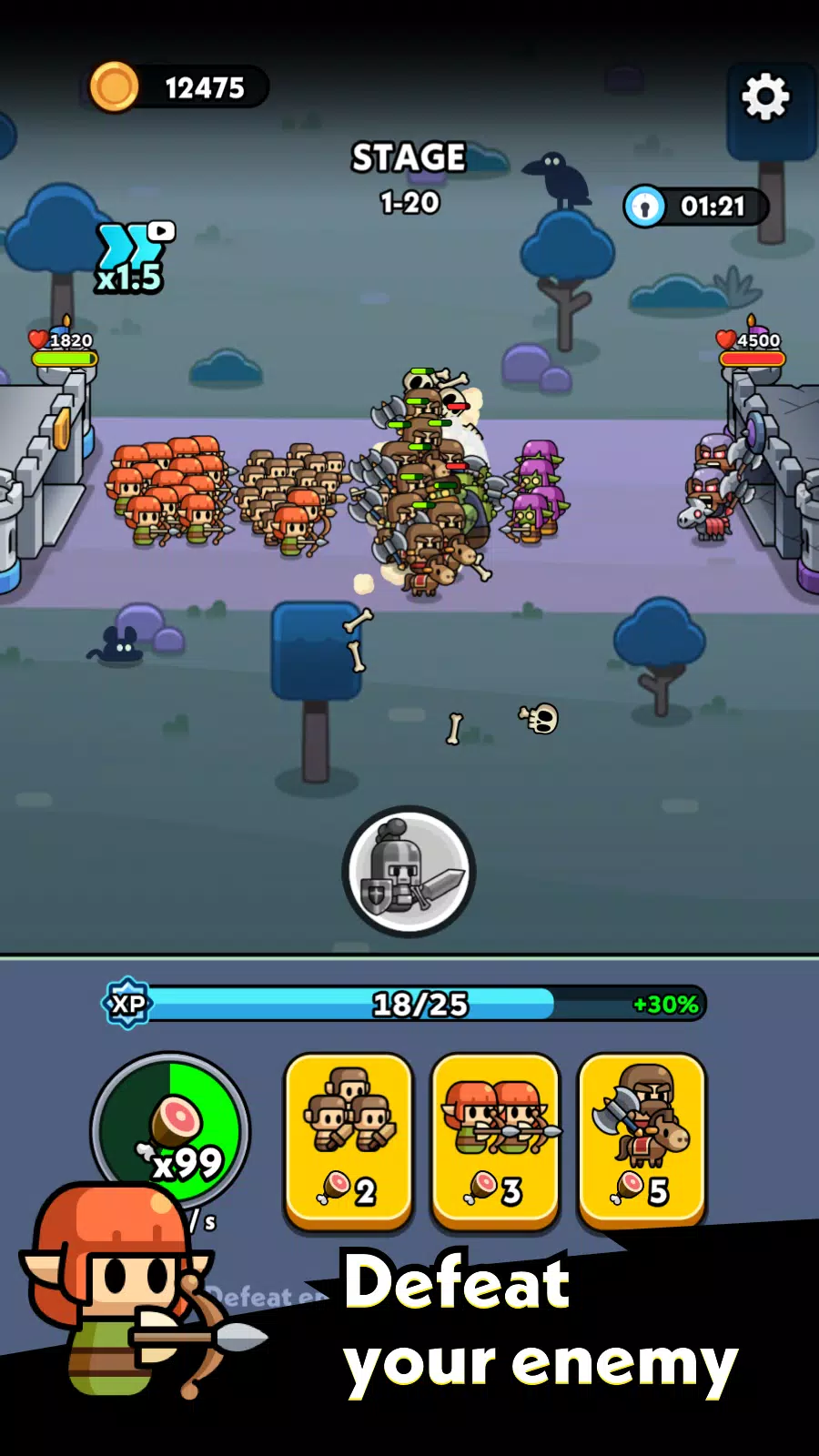 Tiny Warriors Go! スクリーンショット 2