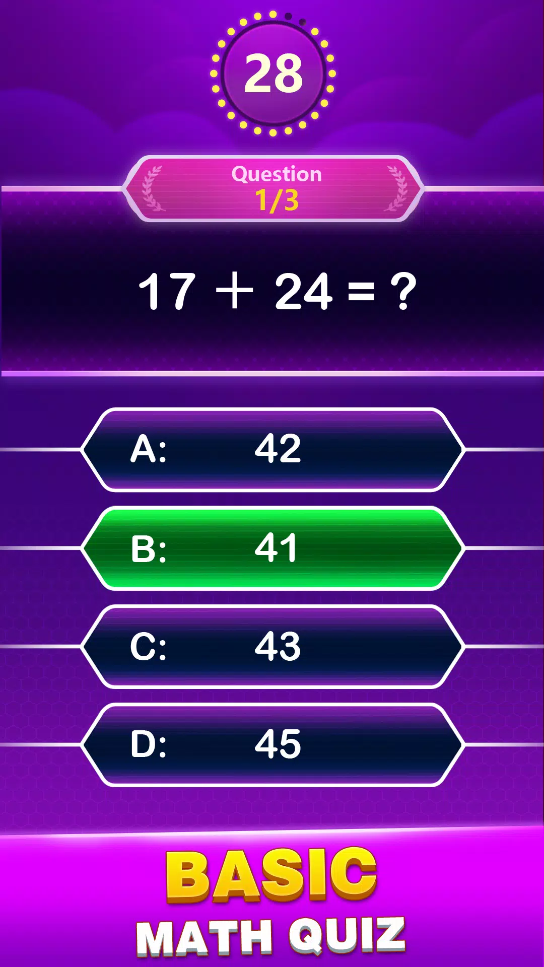 Math Trivia Capture d'écran 1
